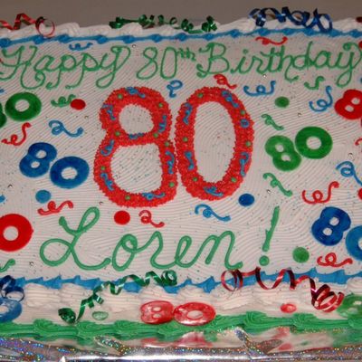 Full Sheet 80Th Birthday