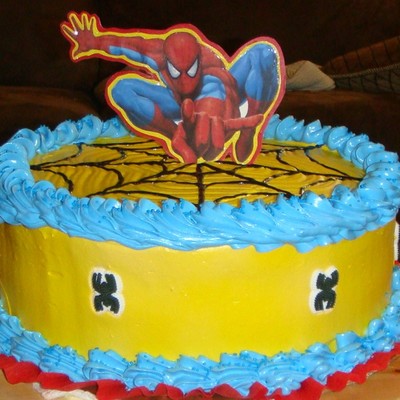Spiderman Cake And Cupcakes