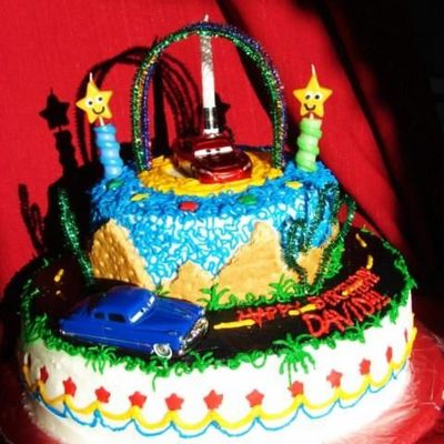 Disney Car's-Inspired Birthday Cake