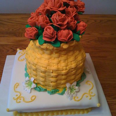 Combined Fondant/buttercream Cake