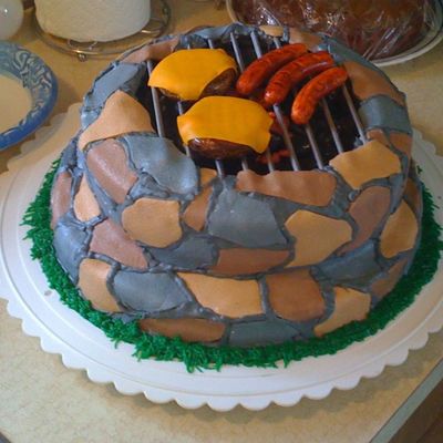 Bar-B-Que Grill Cake