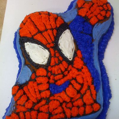 First Spiderman Cake
