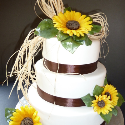 Sunflower Wedding Cake