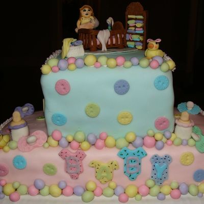 Cute Baby Shower Cake