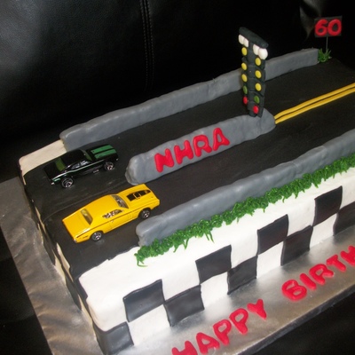 Drag Strip Cake!