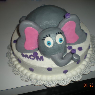 Elephant And Flowers