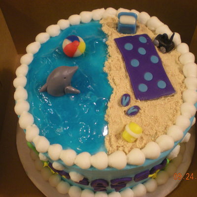 Dolphin Beach Cake.