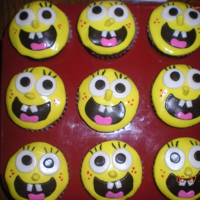 Spongebob Cupcakes