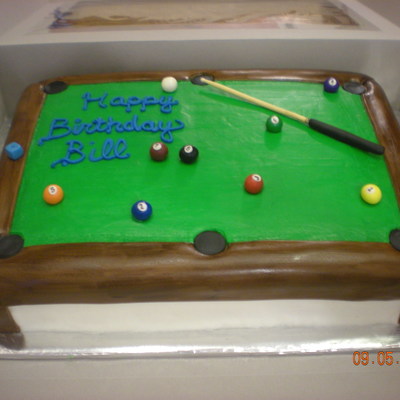 Pool Table Cake