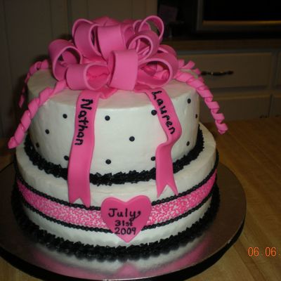 My First Wedding Shower Cake.