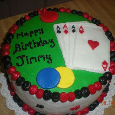 Poker Cake