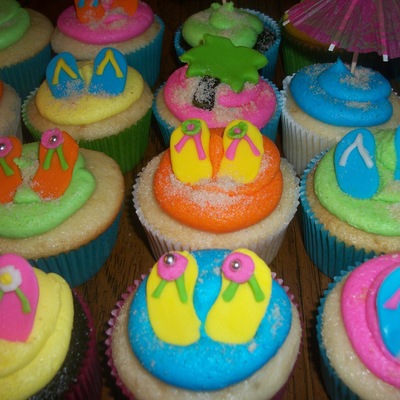 Beach Theme Cupcakes!