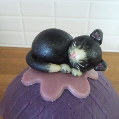 Kitten On Cupcake