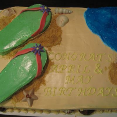 Beach Theme Cake