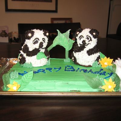 Panda Birthday Cake