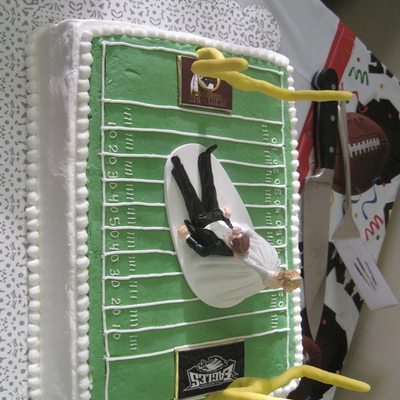 A House Divided Bridal Shower Cake