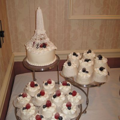 Paris Themed Graduation Cake
