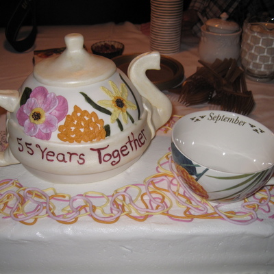 Teapot Anniversary Cake