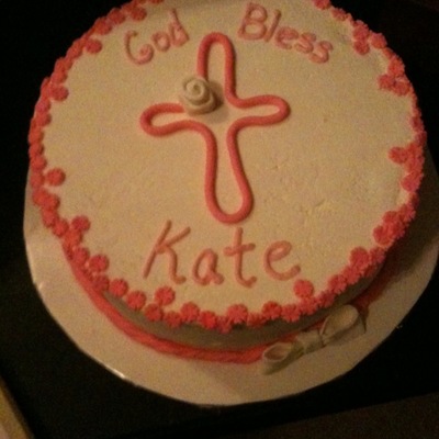 Girl Baptism Cake