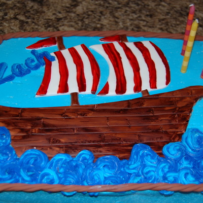 Pirate Ship Birthday Cake