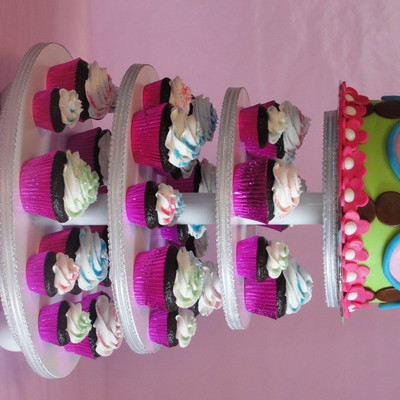 Daughter 2Nd Birthday Cupcake Stand