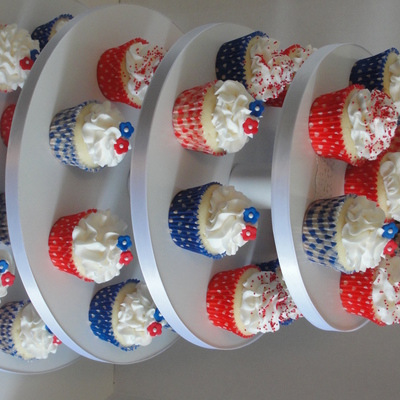 4Th Of July Cupcake Tower