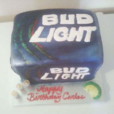 Carlos' Bud Light W/lime Birthday Cake