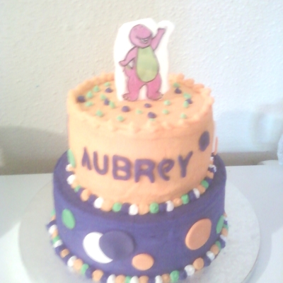 Aubreys Barney 3Rd Birthday Cake