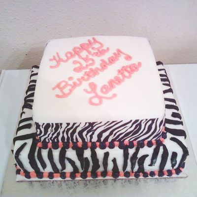 Lanetta's 25Th Birthday Cake