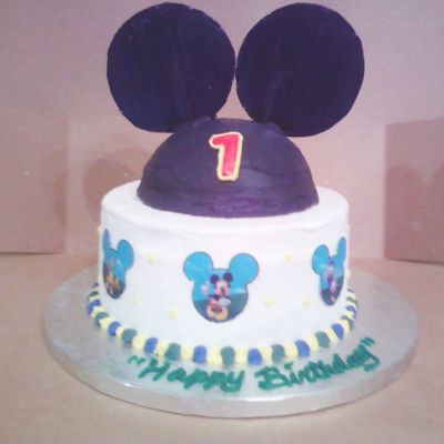 Baby's 1St Mickey Mouse Clubhouse Birthday Cake