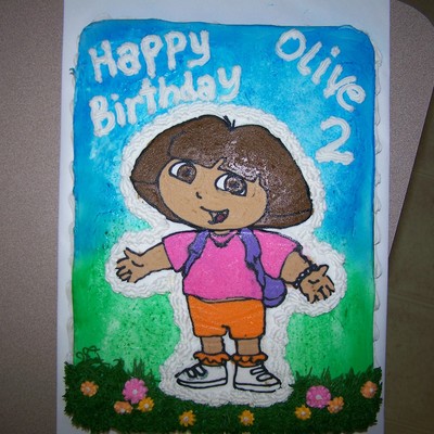 Dora Birthday Cake