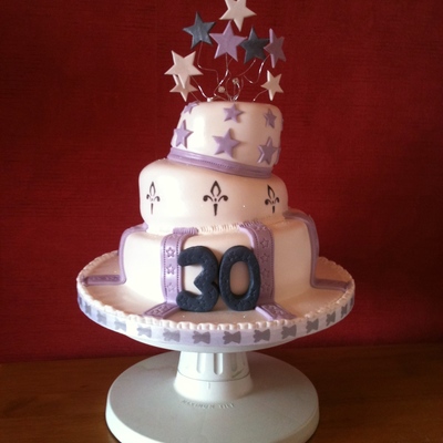 30Th Topsy Turvy Cake