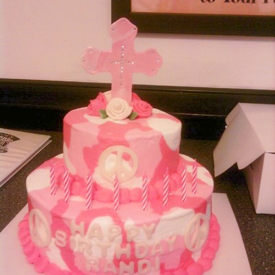 Camoflauge Birthday Cake