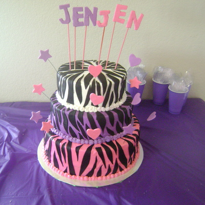 Zebra 1St Bday