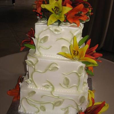 3-Tiered Buttercream Wedding Cake