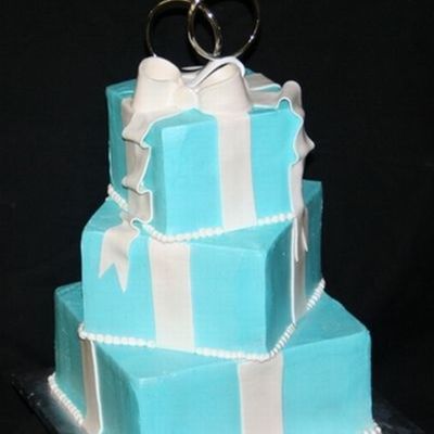 Tiffany Gift Boxes Wedding Cake