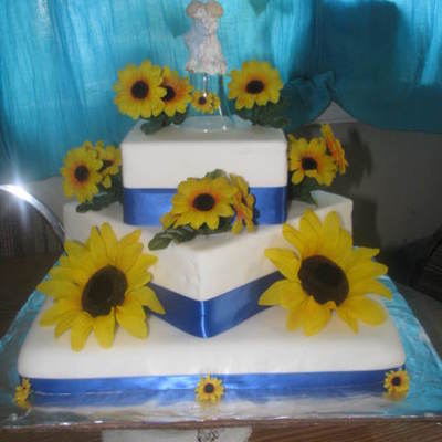 Sunflower Wedding Cake