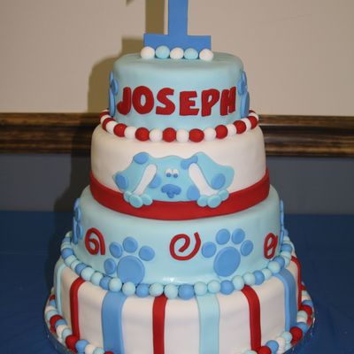 Blues Clues 1St Birthday Cake