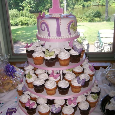 Cupcake Tower - Butterflies