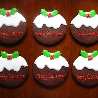 Christmas Pudding Cookies