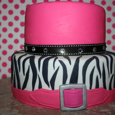 Pink Zebra Cake