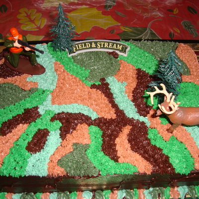 Hunter/deer/camouflage Cake