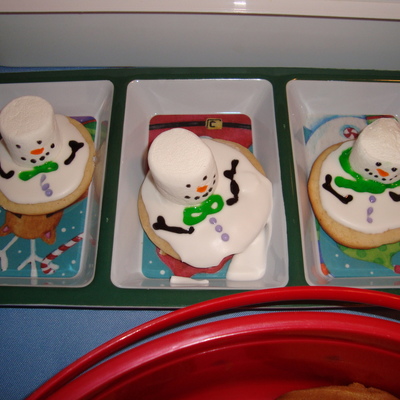 Christmas Melting Snowman Cookie