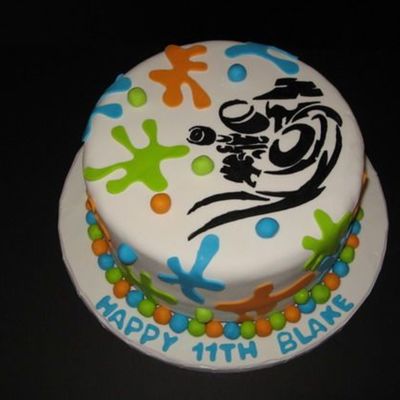 Paint Ball Birthday Cake