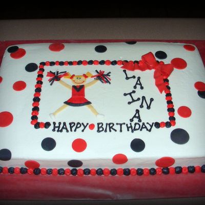 Laina's Cheerleading Cake