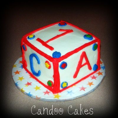 1St Birthday Block Smash Cake