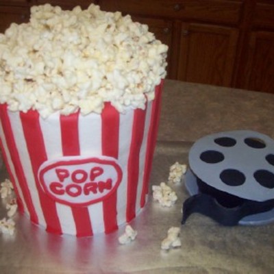 Popcorn Bucket And Movie Reel