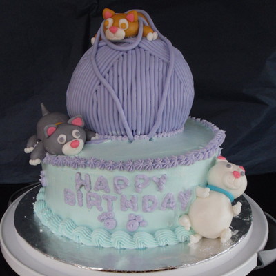 Kitty Cat Birthday Cake