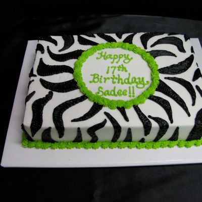 Lime Green Zebra