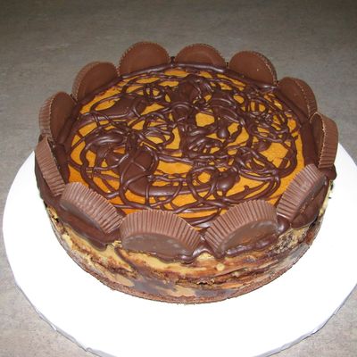 Peanut Butter Cup Brownie Cheesecake